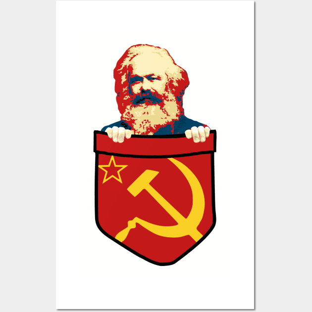 Karl Marx Communism Chest Pocket Wall Art by Nerd_art
